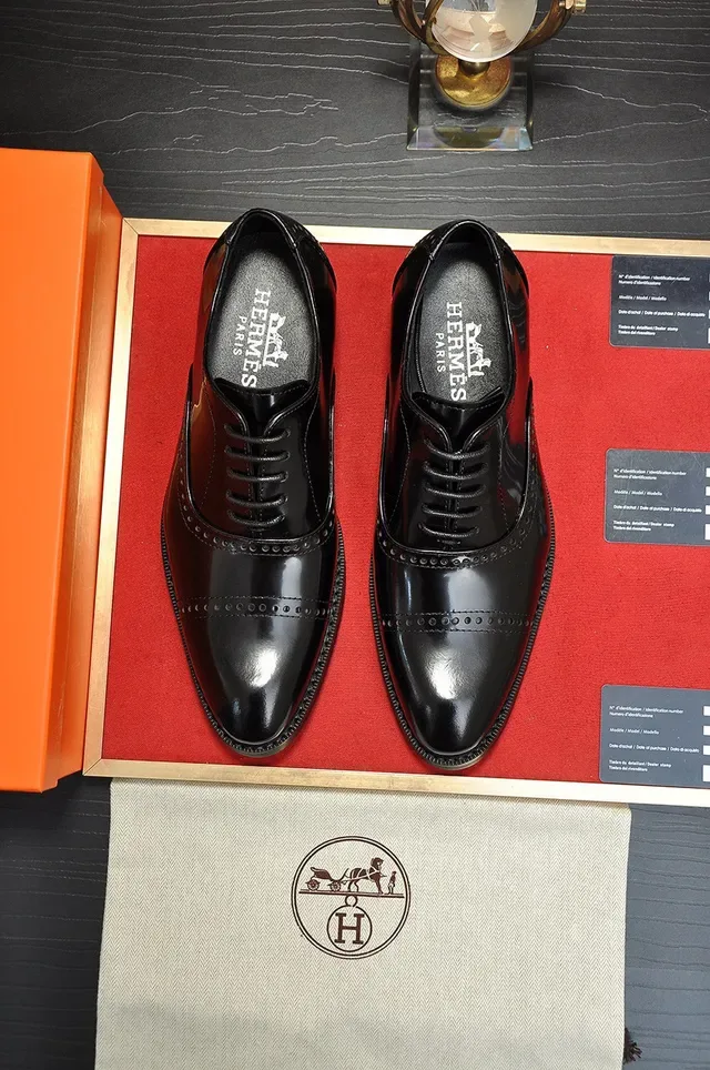 Hermès Zapatos Oxford Brogue con Punta 9