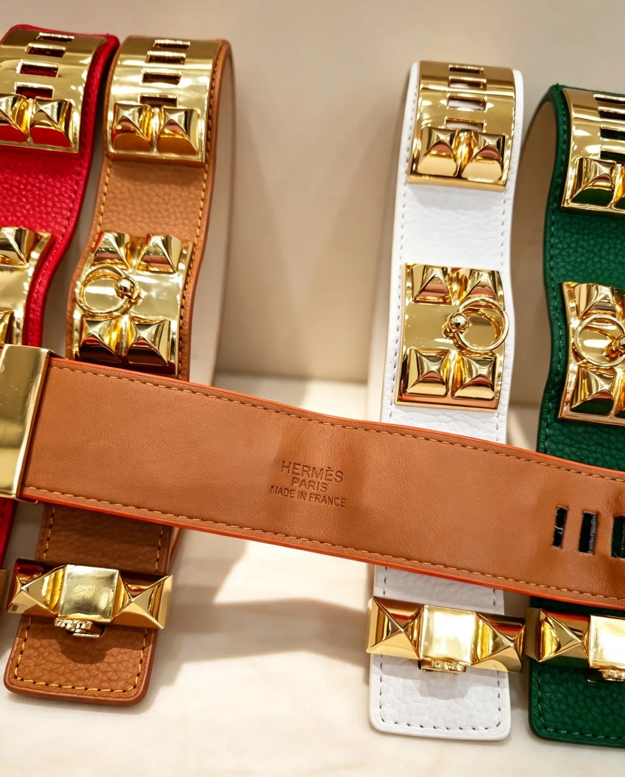 Hermès Collier de Chien Leather Belt 12