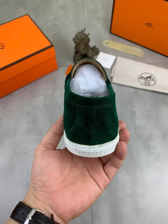 Hermès Oran Loafer Ante Verde Hebilla H-Buckle 3