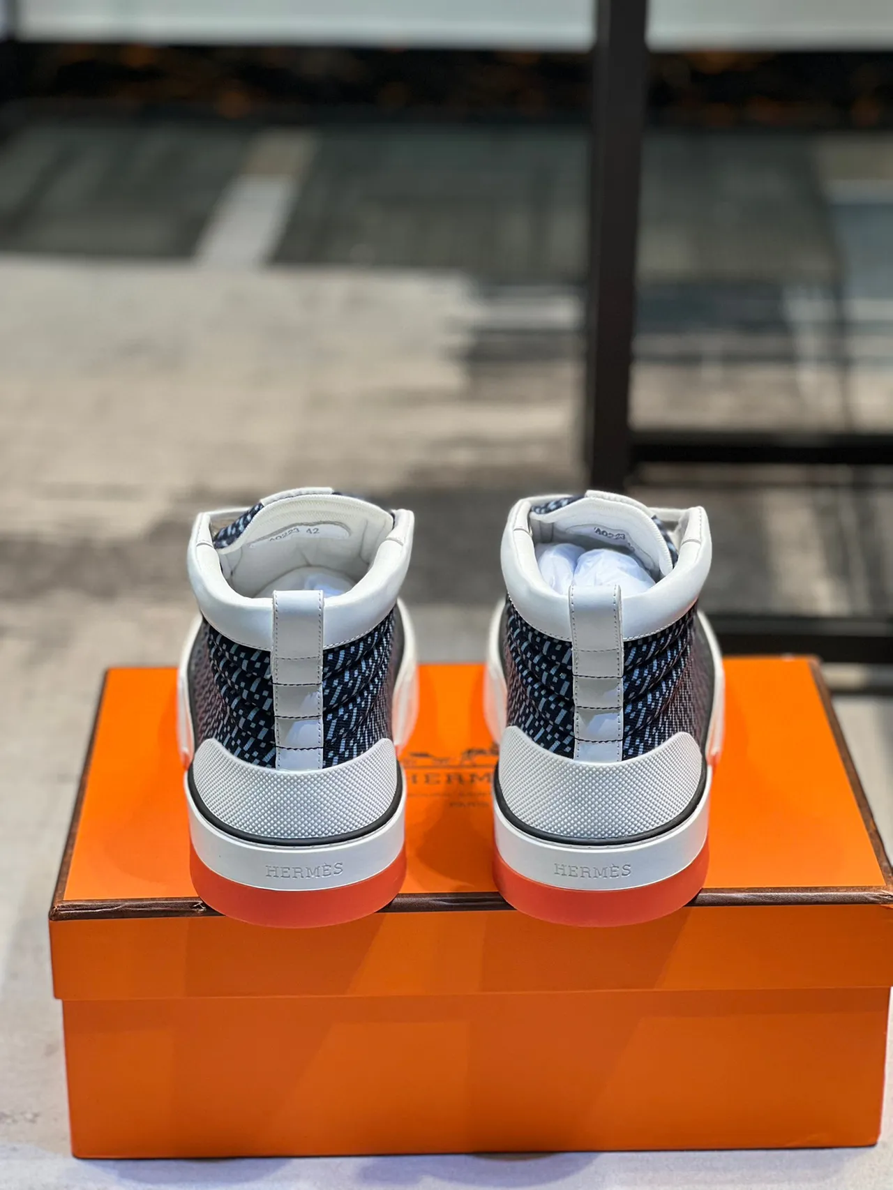 Hermès Oran Zapatillas Lifestyle Navy y Blanco de Alto 2