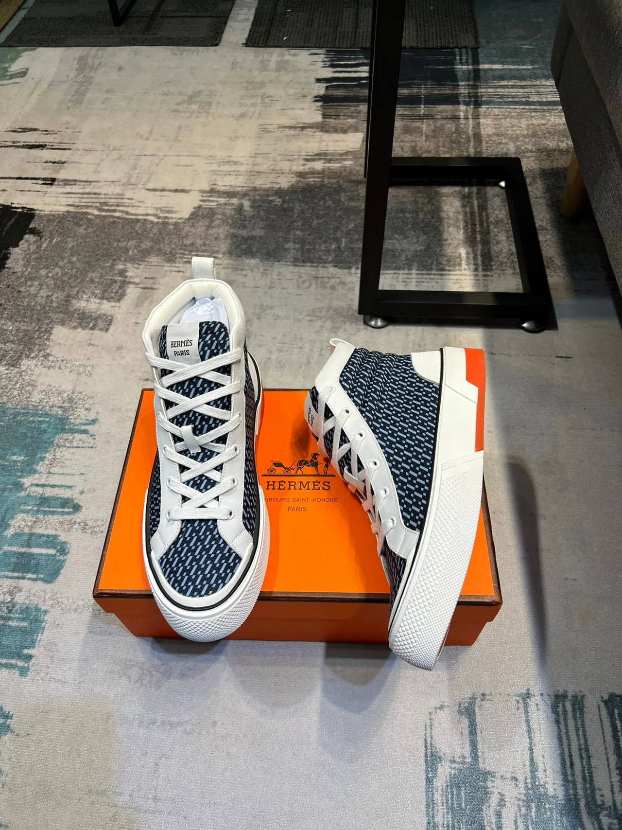 Hermès Oran Zapatillas Lifestyle Navy y Blanco de Alto 4