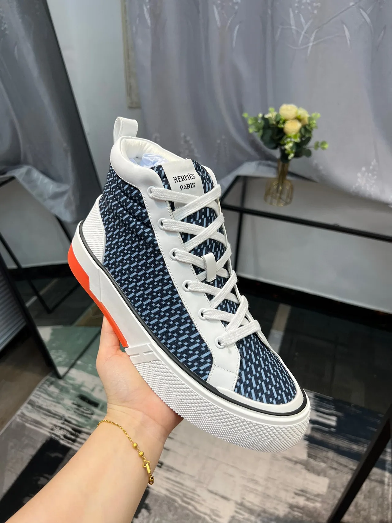 Hermès Oran Zapatillas Lifestyle Navy y Blanco de Alto 7