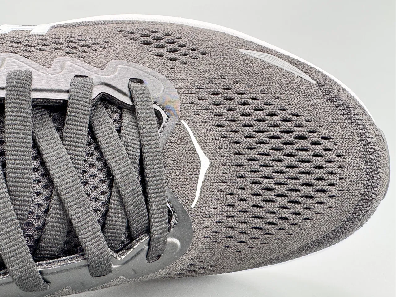 Hoka Black White Engineered Mesh Upper Oversized Midsole Running Shoes 2