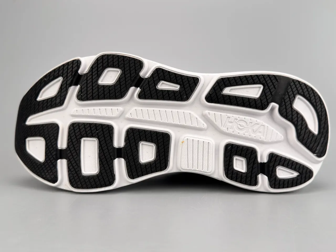 Hoka Clifton Gris Blanc Upper en Knit Ingénierie Semelle Médiale Épaisse Chaussures de Running 6