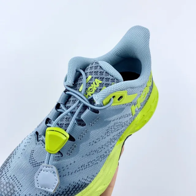 Hoka Tênis de corrida com upper de knit engenheirado superior, midsole chunky cushionado roxo rosa 15