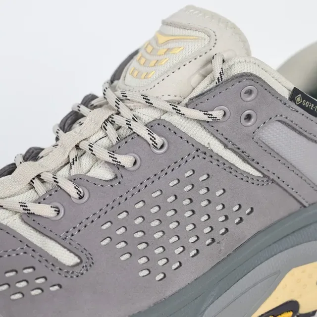 Hoka Speedgoat Gray and Yellow GORE-TEX Trail Running Shoes 6