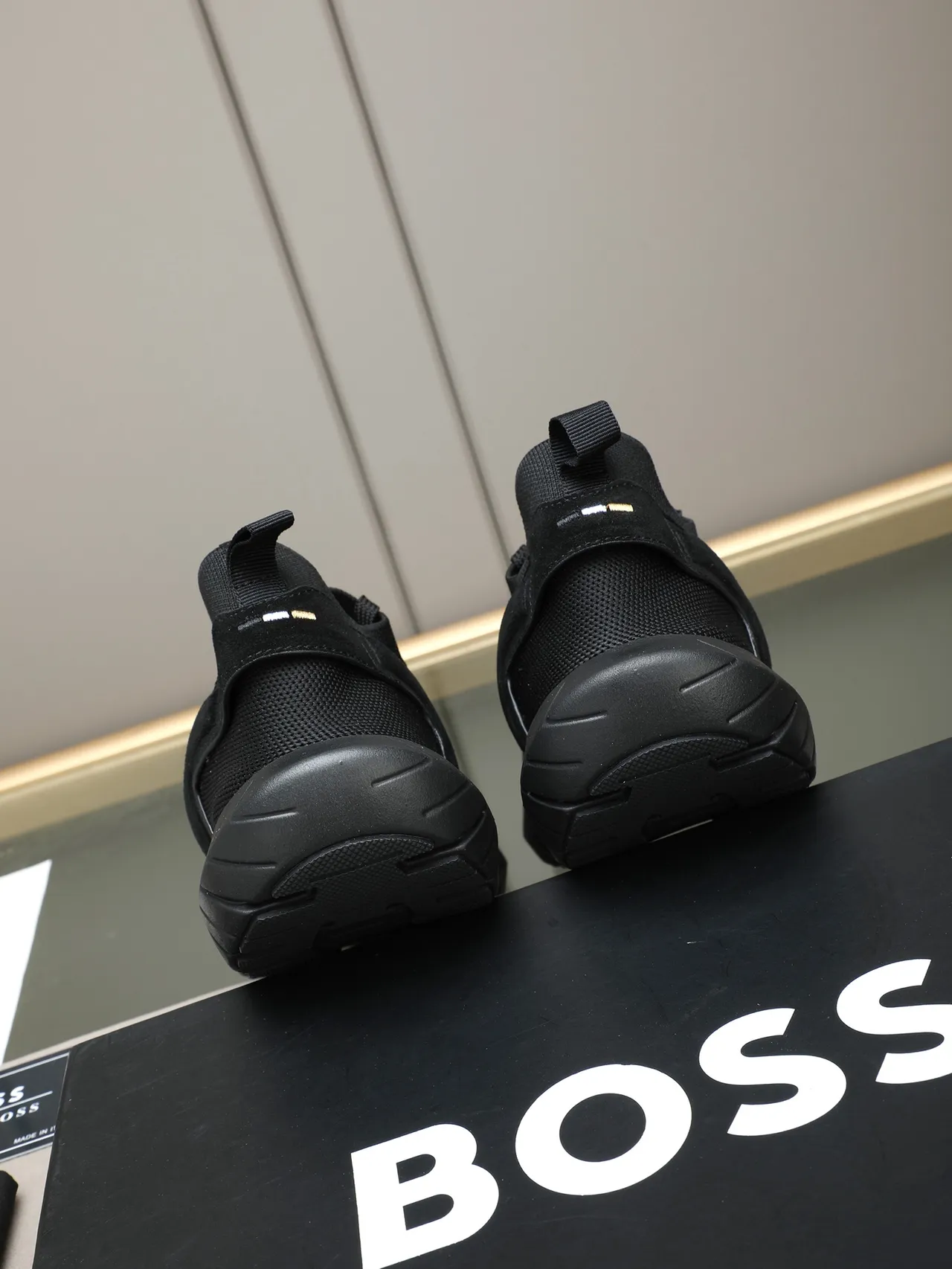 Hugo Boss Chaussure Lifestyle Noire en Maille Tricotée 3