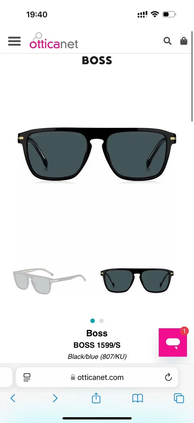 Hugo Boss BOSS 1599/S Tortoiseshell Rectangular Sunglasses 4