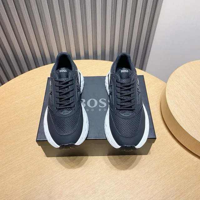 Hugo Boss Runner Black and White Chunky Sneakers 2