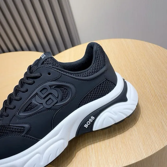 Hugo Boss Runner Black and White Chunky Sneakers 5