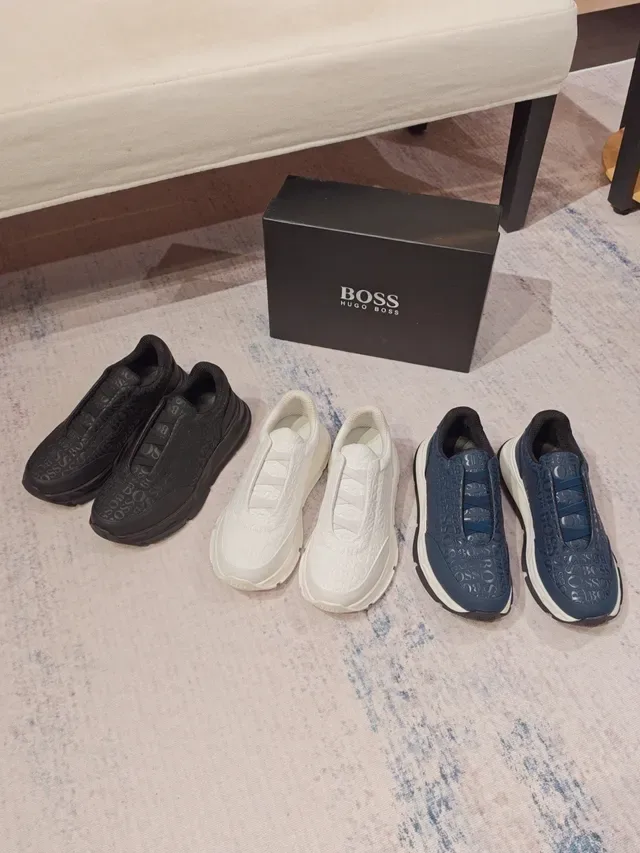 Hugo Boss Speed Trainer Monogrammed Slip-On Chunky Sneakers 2
