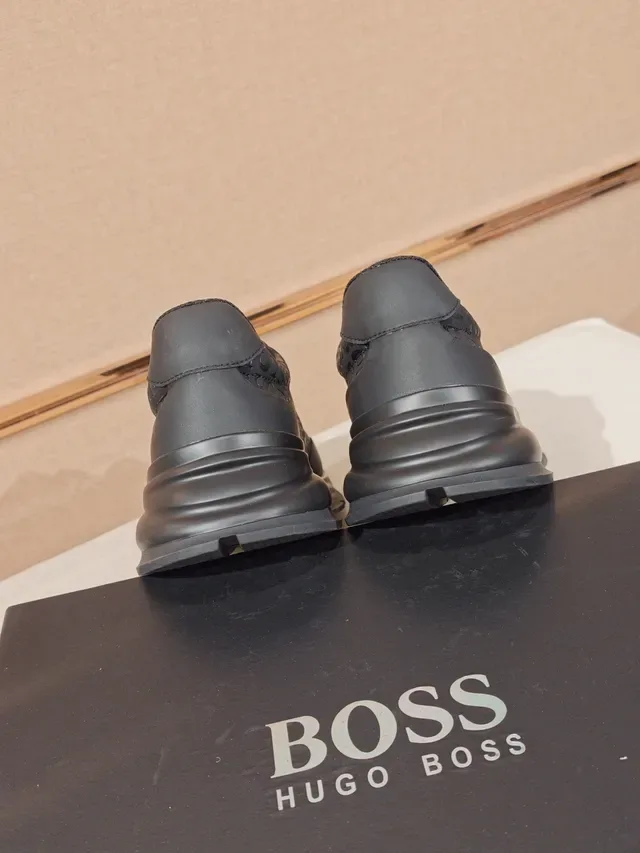 Hugo Boss Speed Trainer Monogrammed Slip-On Chunky Sneakers 4
