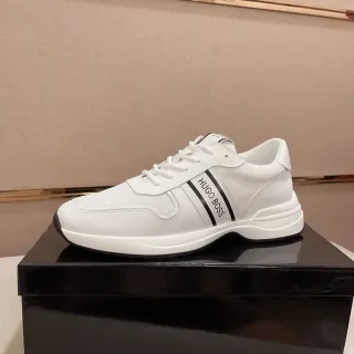 Hugo Boss White and Black Stripe Lifestyle Sneaker