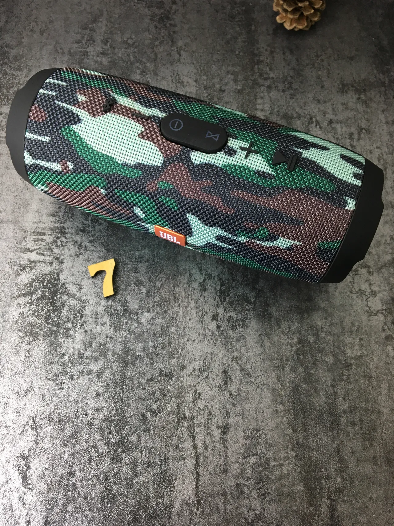 JBL Multicolor Black Camouflage-Woven Fabric Cylindrical Rugged Design Portable Speaker 8