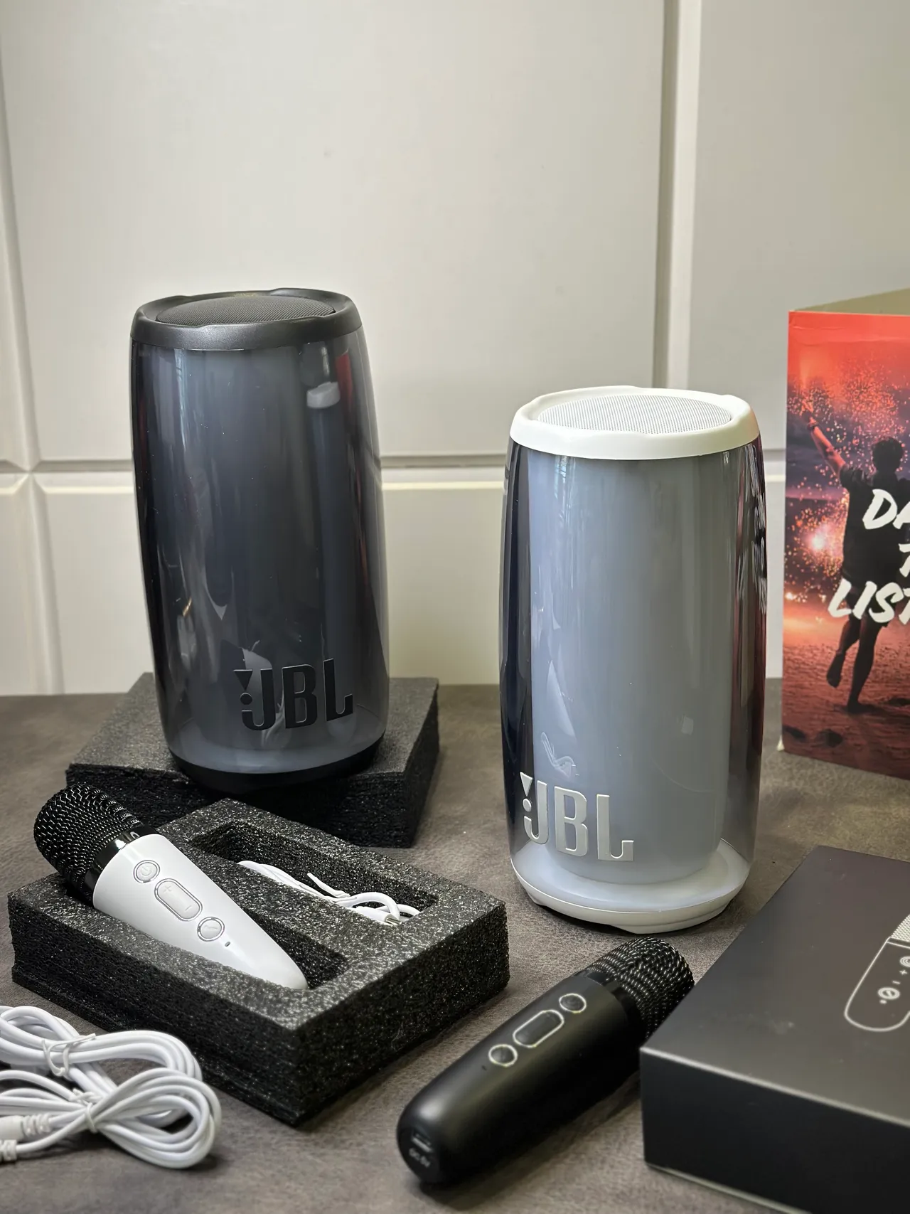 JBL Pulse Purple Black Cylindrical Translucent Body Portable Speaker 2