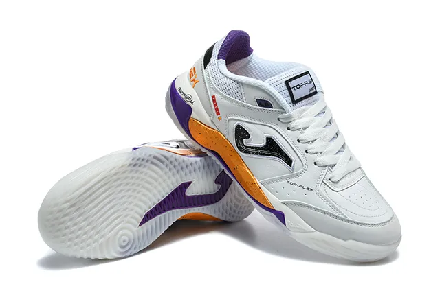 Joma Pilar White Purple Orange Lifestyle Sneakers 7