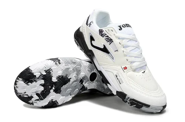 Joma White Black Low-Top Synthetic-Mesh Upper Sneakers 4