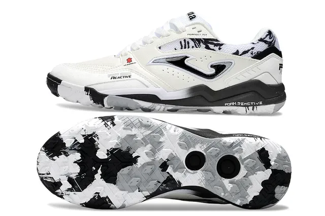 Joma White Black Low-Top Synthetic-Mesh Upper Sneakers 6