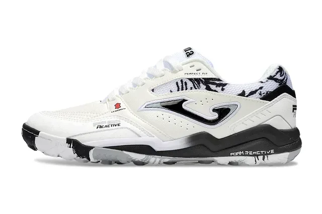 Joma White Black Low-Top Synthetic-Mesh Upper Sneakers 7