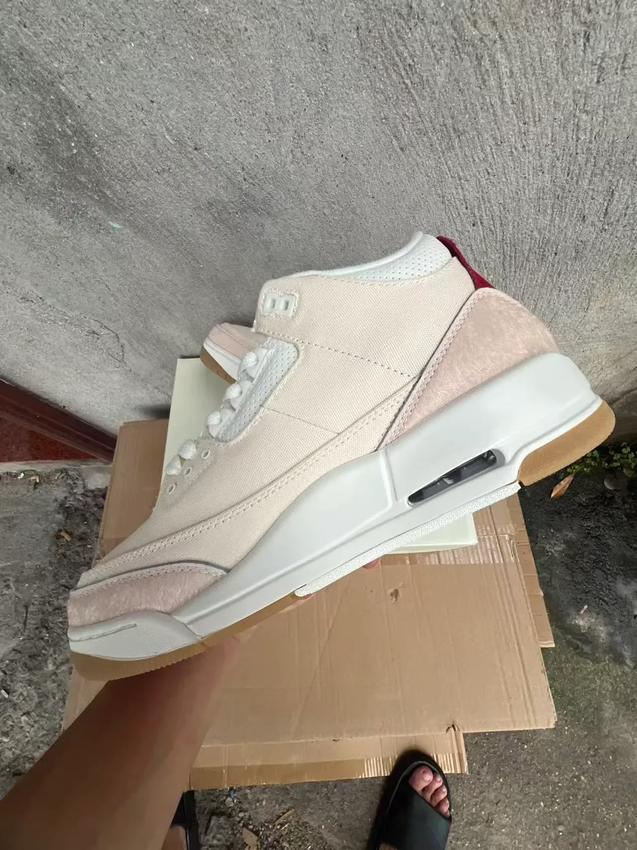 Levi's Beige Red High-Top Textile-Suede Hybrid Upper Sneakers 5
