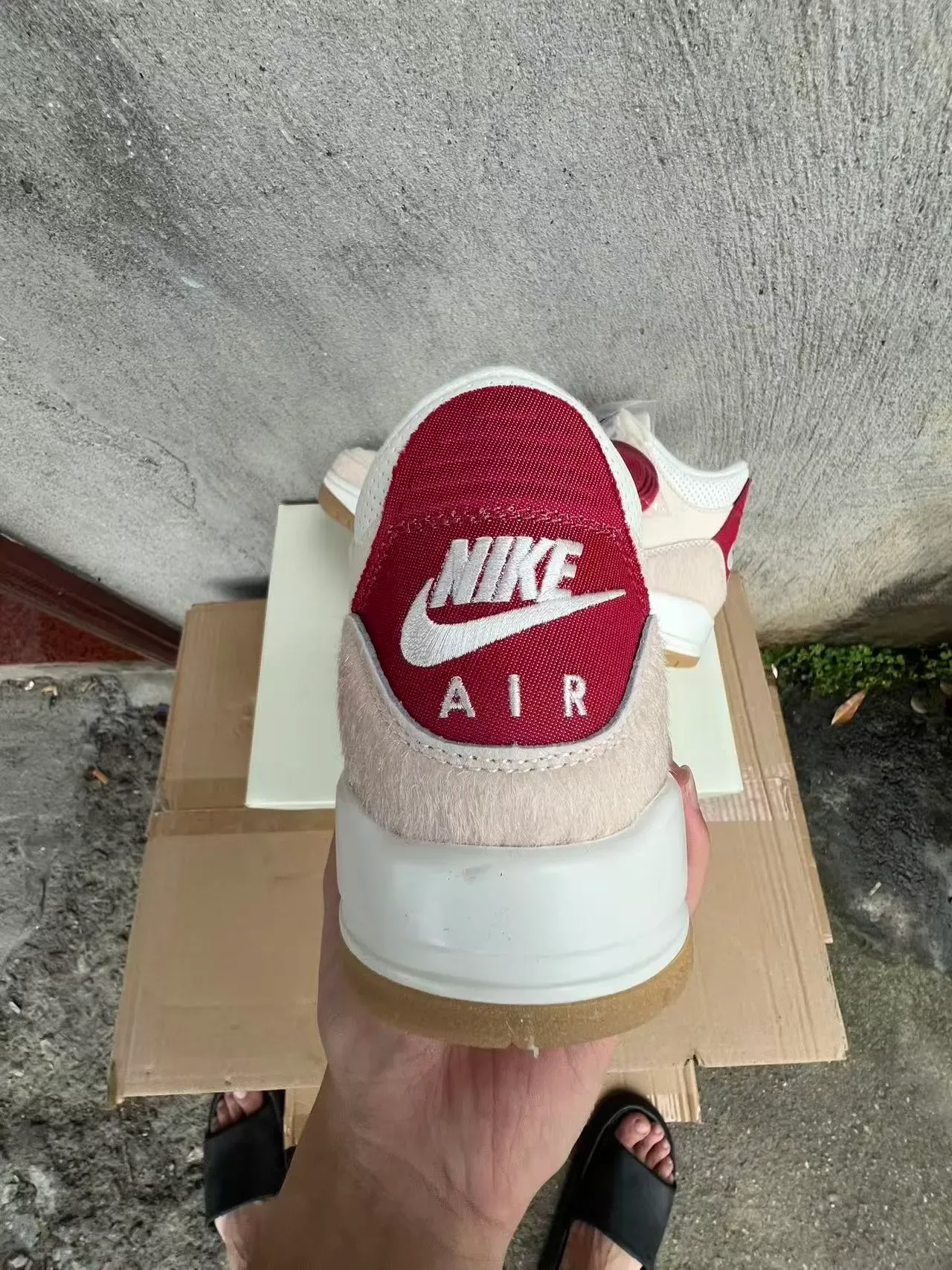 Levi's Beige Red High-Top Textile-Suede Hybrid Upper Sneakers 8