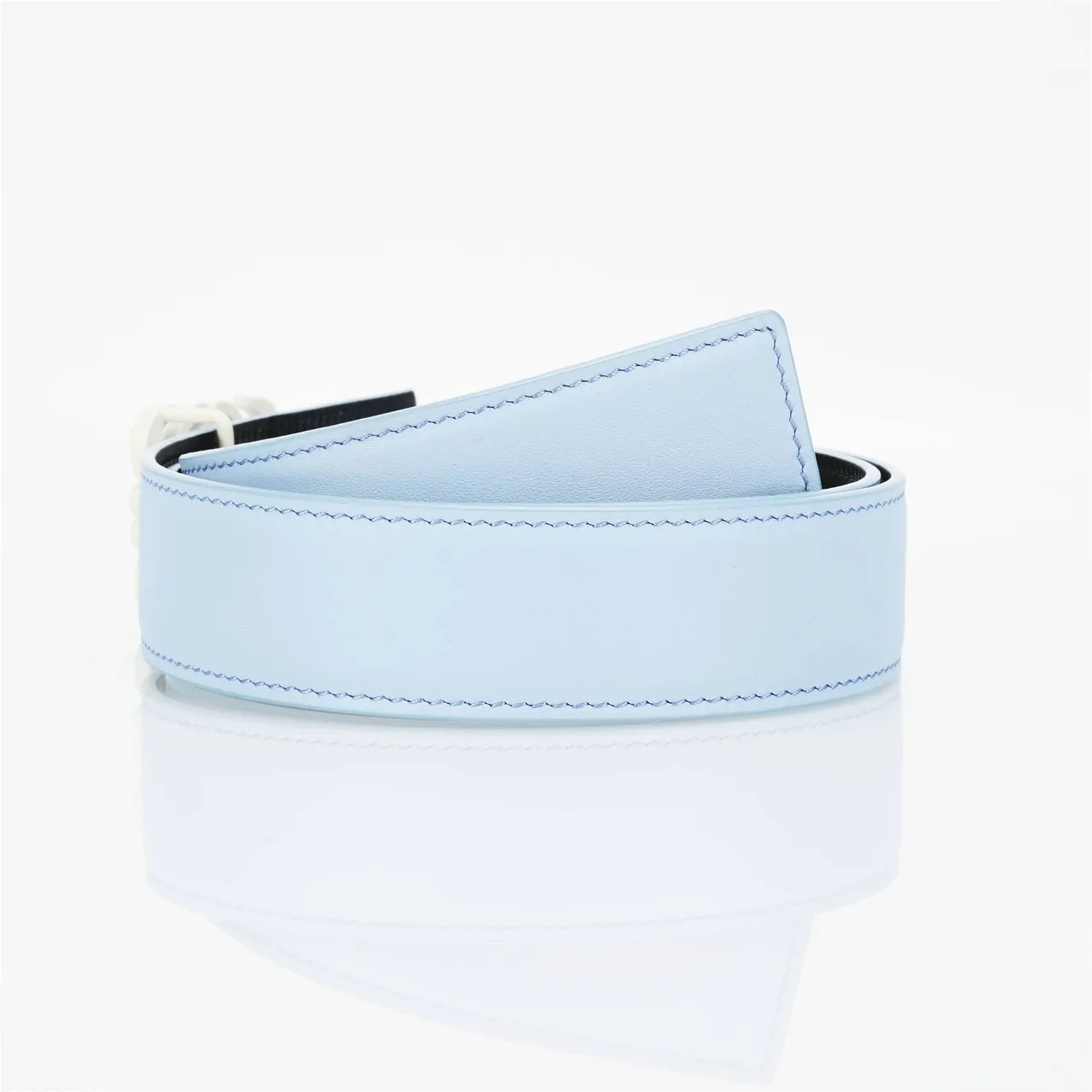 Loewe Anagram Belt Light Blue Smooth Leather Belt 5