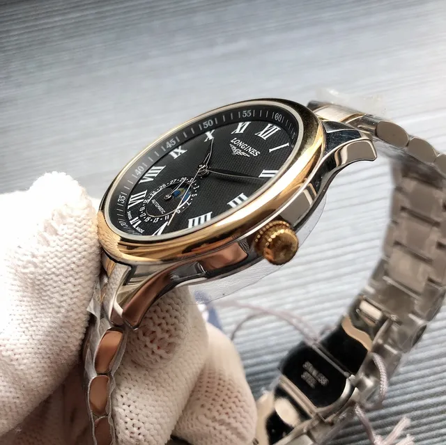 Longines Master Collection Cadran Blanco Fase Lunar Reloj Mecánico 5