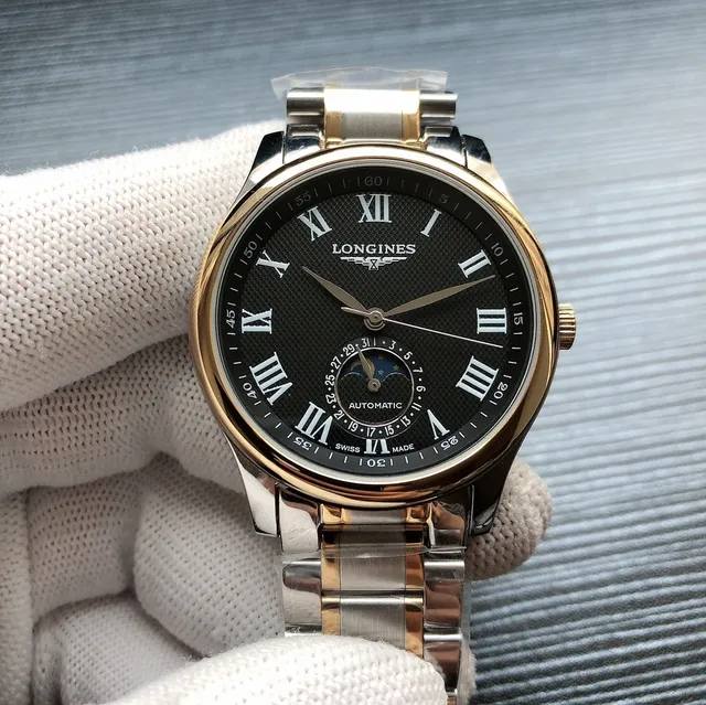 Longines Master Collection Cadran Blanco Fase Lunar Reloj Mecánico 6