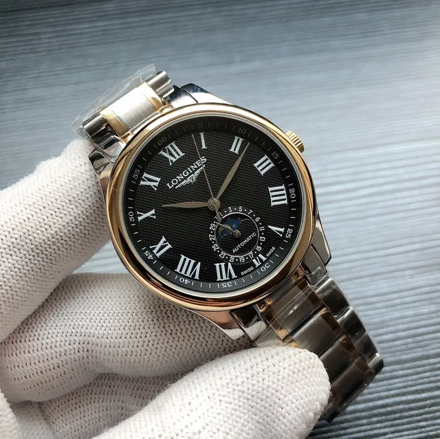 Longines Master Collection Cadran Blanco Fase Lunar Reloj Mecánico 7