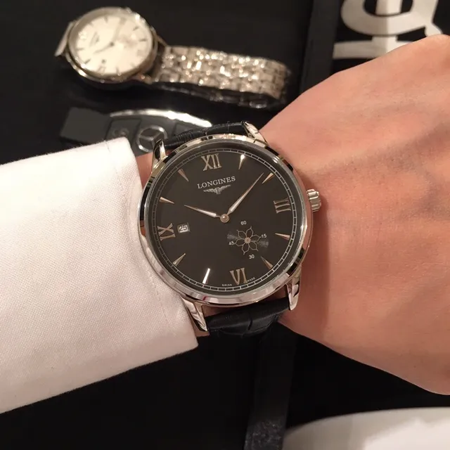 Longines Silver White Dress-Style Stainless Steel Case Mechanical Watch 2