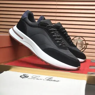 Loro Piana Black and White Lifestyle Sneakers