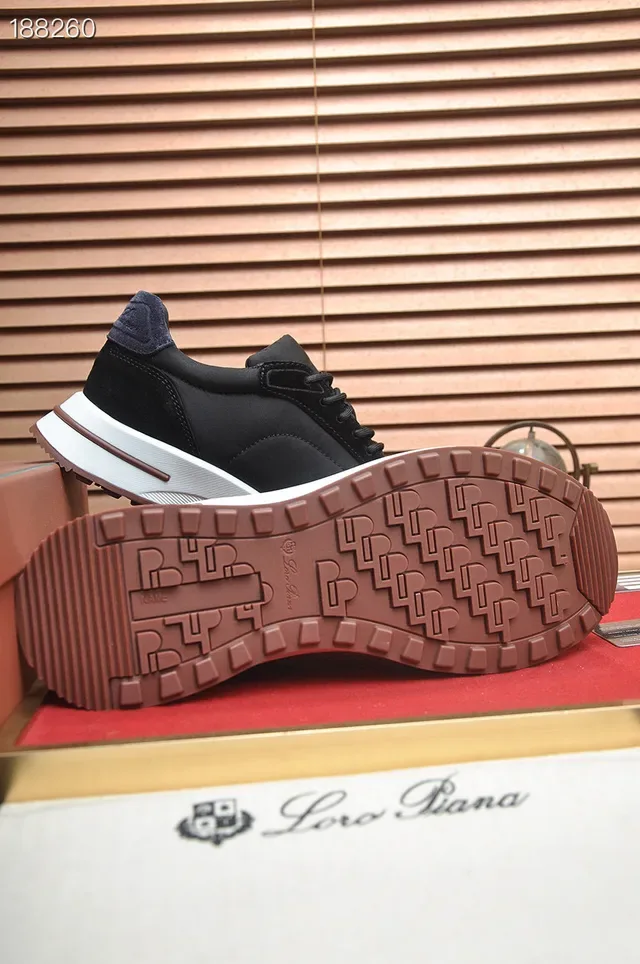 Loro Piana Sneakers Lifestyle Noir et Blanc 2