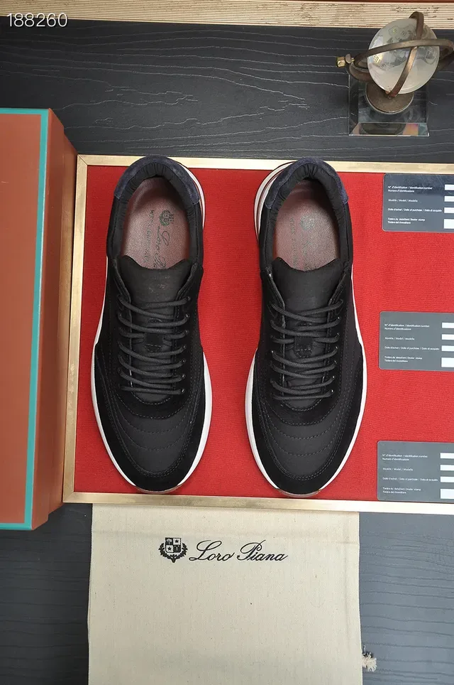 Loro Piana Sneakers Lifestyle Noir et Blanc 4