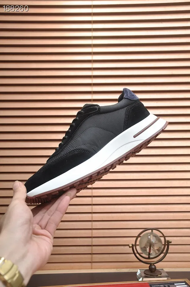Loro Piana Sneakers Lifestyle Noir et Blanc 5