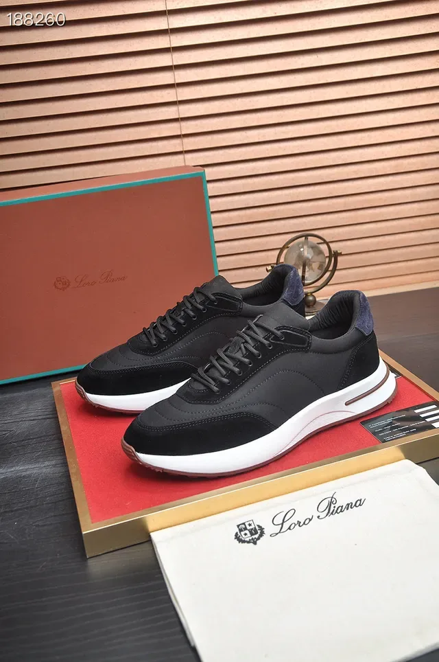 Loro Piana Sneakers Lifestyle Noir et Blanc 6