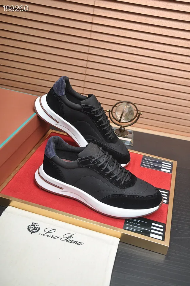 Loro Piana Sneakers Lifestyle Noir et Blanc 7