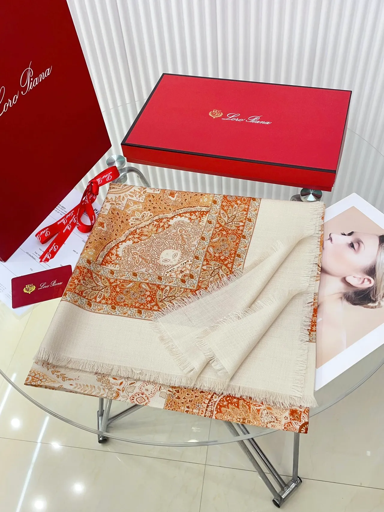 Loro Piana impression de Paisley cachemire écharpe 5