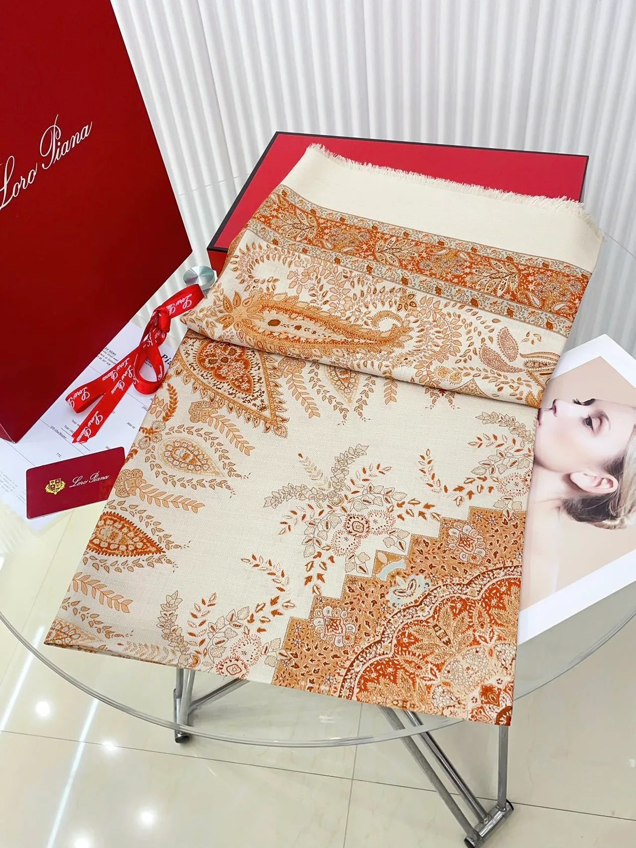 Loro Piana impression de Paisley cachemire écharpe 6