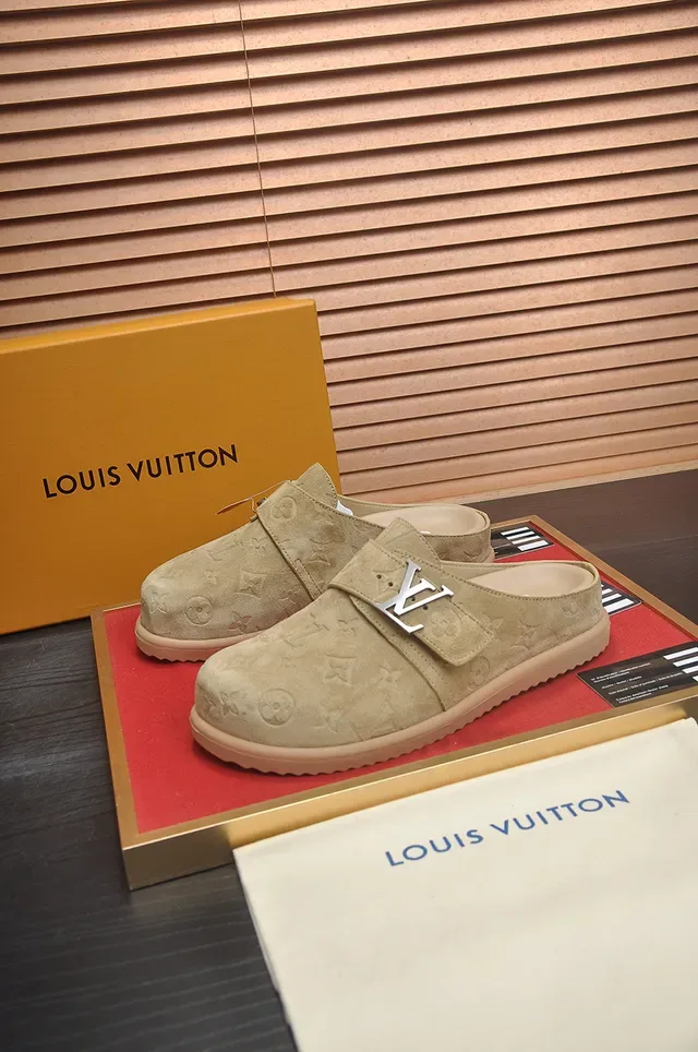 Louis Vuitton Beige Monogrammed Suede Buckle Strap Casual Shoes 4