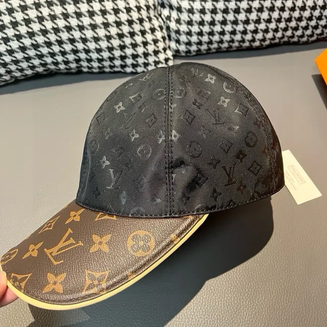 Louis Vuitton Black Beige Structured Six-Panel Monogrammed Crown Baseball Cap 6
