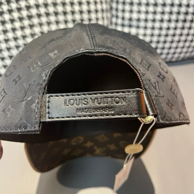Louis Vuitton Black Beige Structured Six-Panel Monogrammed Crown Baseball Cap 9