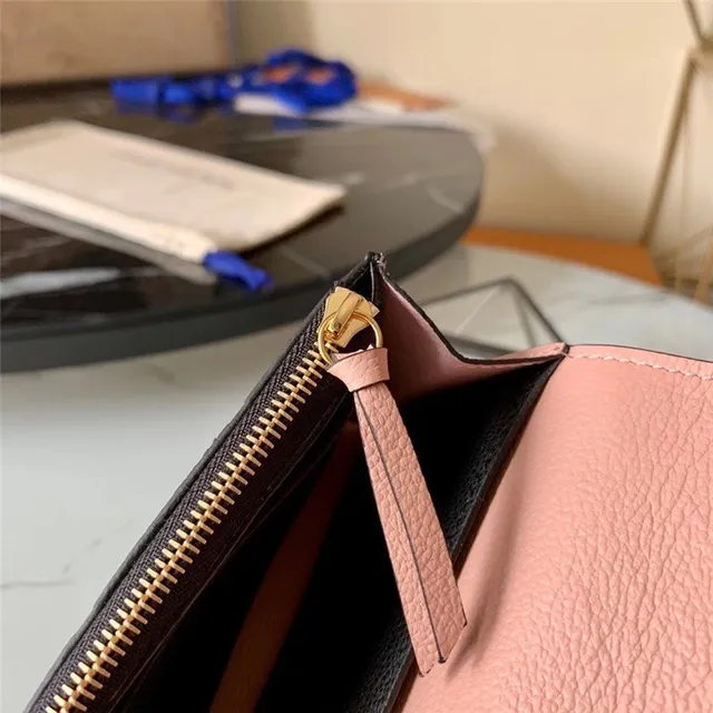 Louis Vuitton Noir Bleu Monogram Embossed Cuir Fermeture De Rabat Portefeuille Long 3