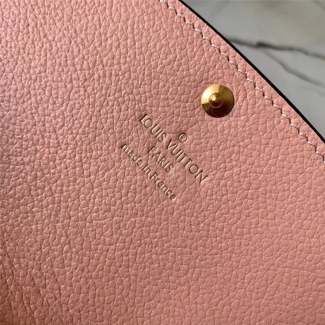 Louis Vuitton Noir Bleu Monogram Embossed Cuir Fermeture De Rabat Portefeuille Long 4