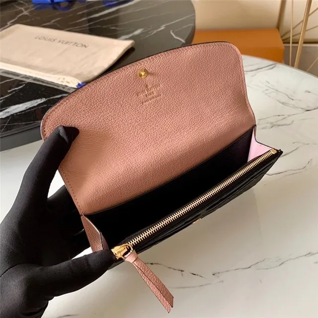 Louis Vuitton Noir Bleu Monogram Embossed Cuir Fermeture De Rabat Portefeuille Long 5