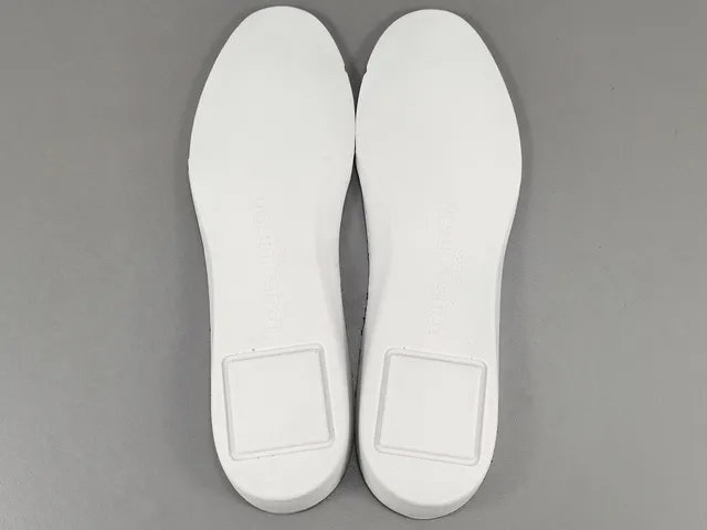 Louis Vuitton Black White Layered Leather And Mesh Upper Integrated Strap System Lifestyle Sneakers 3