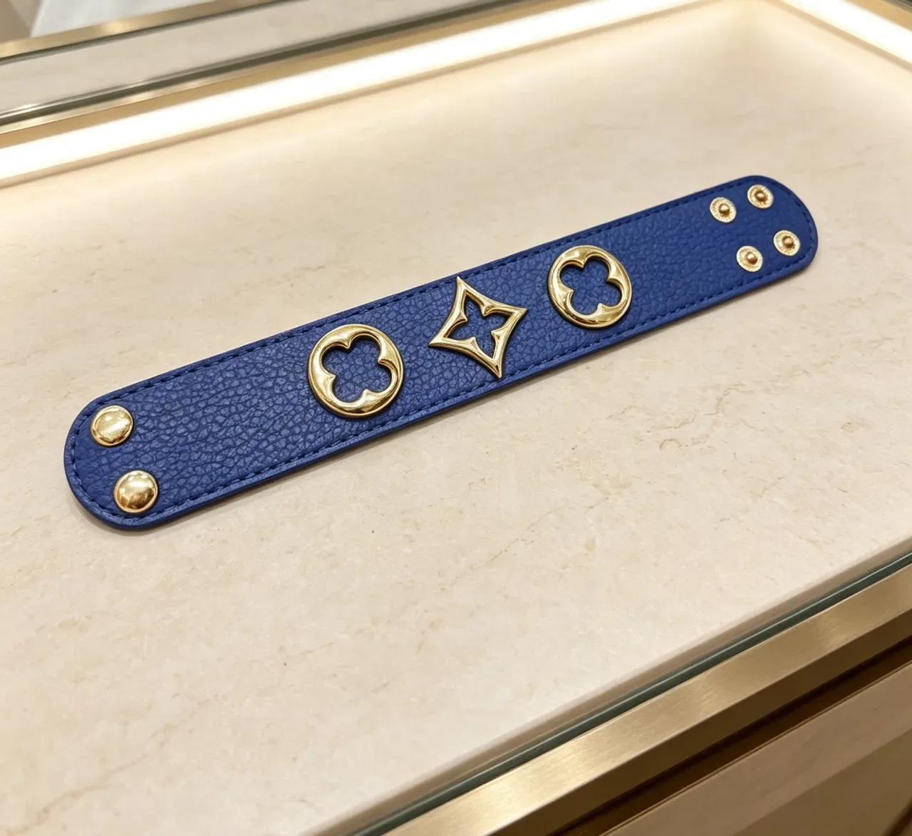 Louis Vuitton Bracelet Monogram and Damier Flat Leather Wristband Bracelets 5