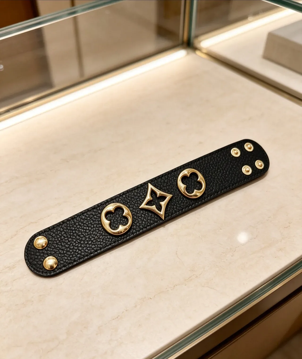 Louis Vuitton Bracelet Monogram and Damier Flat Leather Wristband Bracelets 7
