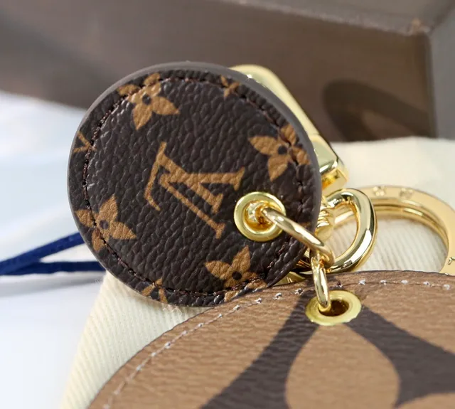 Louis Vuitton Brown Beige Circular Layered Leather Monogram Canvas Handbag 5