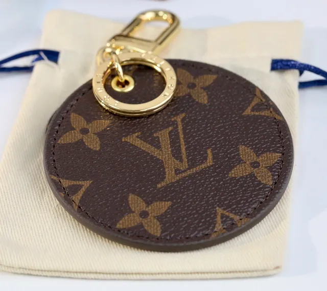 Louis Vuitton Brown Beige Circular Layered Leather Monogram Canvas Handbag 7