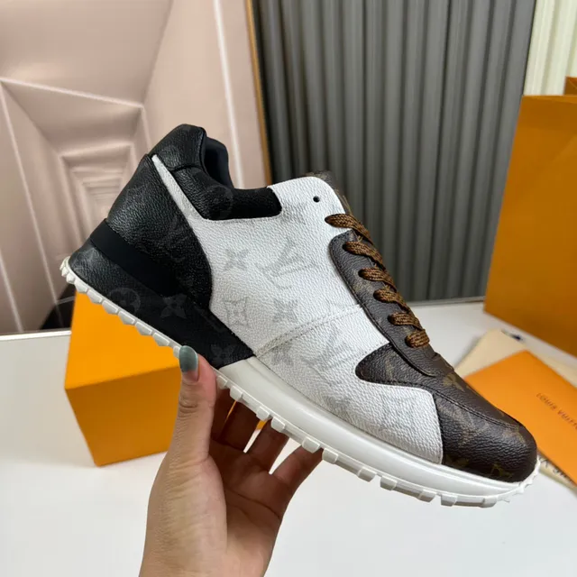 Louis Vuitton Brown White Monogram Canvas Asymmetrical Paneling Lifestyle Sneakers 4